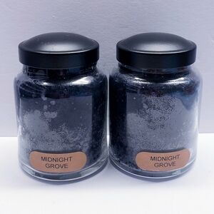 MIDNIGHT GROVE -Cheerful Giver Baby Jar Single Wick Candle, 6 oz(2 pack)